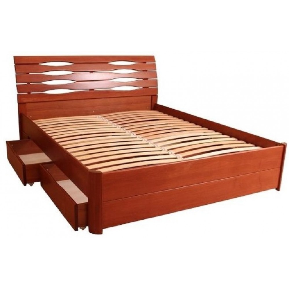 Ліжко Маріта Люкс з ящиками Олімп