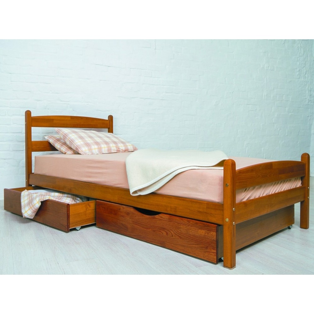 Кровать Лика без изножья с ящиками Олимп